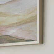 "Calming Horizons" - Art Print in Blush by Karen Kardatzke - Frame Close-up
