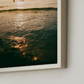"Dusk Dip I" - Art Print in Dark Water by David Michuki - Frame Close-up