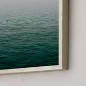 "The Lady of Shallott" - Art Print in Dark Sea Green by AMANDA LOMAX - Frame Close-up