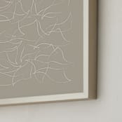 "Flock (Ecru)" - Art Print in Ecru by Yohaku Oshima - Frame Close-up
