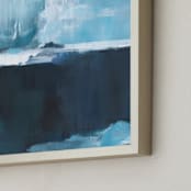 "Falling Waterfall" - Art Print in Waterfall Blue by AlisonJerry - Frame Close-up