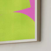 "Closer and Closer" - Art Print in Intense rose by Marta Crea - Frame Close-up