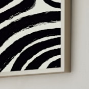 "Rustic Textural" - Art Print in Charcoal by Black Botanic - Frame Close-up
