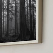 "Secret Forest No. 1" - Art Print in Charcoal Grey by Lynann Colligan - Frame Close-up