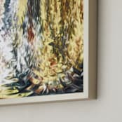 "Solar System Collection - Mercury" - Art Print in Mercury Hot Yellow by Mariecor Agravante - Frame Close-up