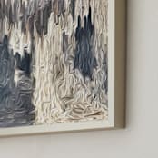"Solar System Collection - Moon" - Art Print in Moon Slate by Mariecor Agravante - Frame Close-up