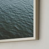 "Turquoise breath I" - Art Print in Turquoise by Lying on the grass - Frame Close-up