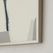 "Crevasse 1" - Art Print in Light Cream by Simona Gocan - Frame Close-up