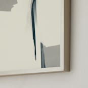 "Crevasse 2" - Art Print in Light Cream by Simona Gocan - Frame Close-up