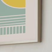 "Kirigami 8 (Mint)" - Art Print in Mint by Yohaku Oshima - Frame Close-up