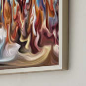 "Solar System Collection - Jupiter" - Art Print in Jupiter's Stormy Brown by Mariecor Agravante - Frame Close-up