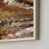 "Solar System Collection - Asteroid Belt" - Art Print in Asteroid Brown by Mariecor Agravante - Frame Close-up