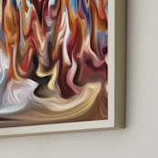 "Solar System Collection - Jupiter" - Art Print in Jupiter's Stormy Brown by Mariecor Agravante - Frame Close-up