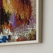 "Solar System Collection - Galilean Moons" - Art Print in Galilean Moon Red by Mariecor Agravante - Frame Close-up