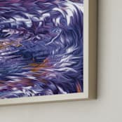 "Solar System Collection - Neptune" - Art Print in Neptune Indigo by Mariecor Agravante - Frame Close-up