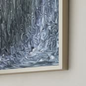 "Solar System Collection - Comet" - Art Print in Comet Silver Gray by Mariecor Agravante - Frame Close-up