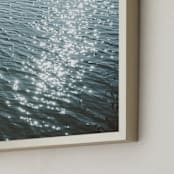 "Turquoise breath II" - Art Print in Turquoise by Lying on the grass - Frame Close-up
