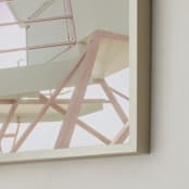 "Guard Chair 2, California" - Art Print in Turquoise beach by Jacquelyn Sloane Siklos - Frame Close-up