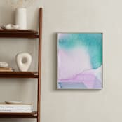 "Vitality" - Art Print in Cerulean by Artsy Canvas Girl Designs - In a Room