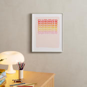 "Retro Summer" - Art Print in Pink Ombre by Kisco Print Shop - In a Room