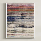 "woven colors II" - Art Print in Woolen by Sumak Studio - Framed Canvas