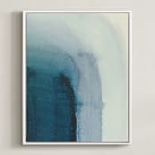 "passage 1" - Art Print in Blue agate by Nell Waters Bernegger - Framed Canvas
