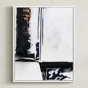 "The Juncture" - Art Print in Ink by Jeannine Chanin Penn - Framed Canvas