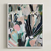 "Fresh Indigo" - Art Print in Fresh Indigo by Laci Fowler - Framed Canvas