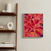 "Kalanchoe" - Art Print in Begonia Pink by Juls Treviño - In a Room