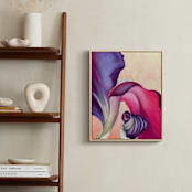 "Cropped Iris II" - Art Print in violet by Kathleen Ney - In a Room
