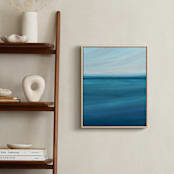 "Calm Beneath" - Art Print in Ocean Blue by Nicole Walsh - In a Room