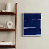 "Blue Wall" - Art Print in Midnight Blue by Marta Crea - In a Room