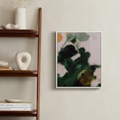 "Finding Moss" - Art Print in Forest Green by Parima Studio - In a Room
