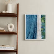 "Indigo Sea" - Art Print in Indigo Sea Blue by Denise Wong - In a Room