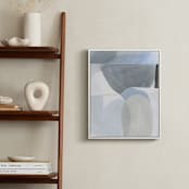 "Construct 3" - Art Print in Soft Blues by Ashleigh Ninos - In a Room