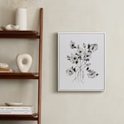 "Greyscale Poppies" - Art Print in greyscale by Shannon Kirsten - In a Room