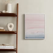 "Cascading Sky" - Art Print in Blush Pink by Little Valley Studio - In a Room