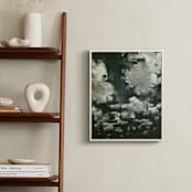 "Night Clouds" - Art Print in Midnight Blue by Kelly Johnston - In a Room