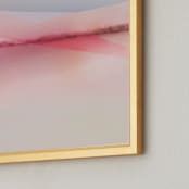 "Sailors Delight" - Art Print in Pink Skies by Karen Kardatzke - Frame Close-up