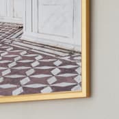 "Palace Walk 2" - Art Print in sandstone by Kamala Nahas - Frame Close-up