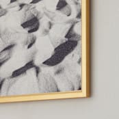 "Sand Wave" - Art Print in warm grey by Qing Ji - Frame Close-up