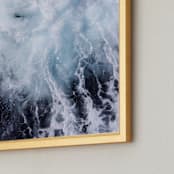 "Only Motion" - Art Print in Deep Sea by Carole Crohan - CaroleeXpressions - Frame Close-up
