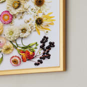 "Bloom Baby Bloom" - Art Print in Classic Rose by Theresa Bear - Frame Close-up