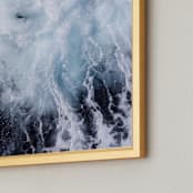 "Only Motion" - Art Print in Deep Sea by Carole Crohan - CaroleeXpressions - Frame Close-up