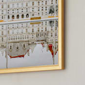 "Seeing Double" - Art Print in Saffron by Sadye Sagov - Frame Close-up