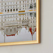 "Seeing Double" - Art Print in Saffron by Sadye Sagov - Frame Close-up
