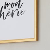"It's French for darling" - Art Print in Midnight by Hudson meet Rose - Frame Close-up