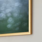 "Underwater life" - Art Print in Green by Lying on the grass - Frame Close-up