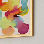 "Merge and Evolve" - Art Print in Radiant Red by Kara Kosaka - Frame Close-up