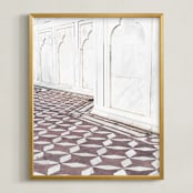 "Palace Walk 2" - Art Print in sandstone by Kamala Nahas - Framed